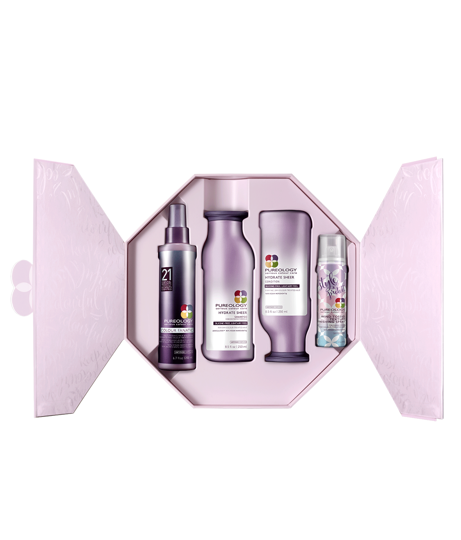 Pureology Moisturizing Hair Kit for Dry, Fine Hair - Hydrate Sheer Holiday Gift Set 2018